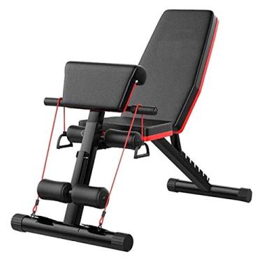 Imagem de Banco de peso, bancos de fitness banco de peso ajustável banco de academia para sentar banco multiuso para inclinação/declínio banco de fitness banco de halteres fitness