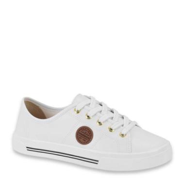 Imagem de Tênis Casual Feminino Moleca Flatform Original 5667.302, Branco napa, 