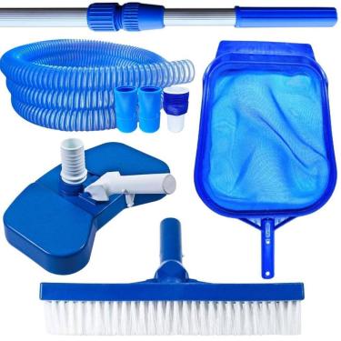 Imagem de Kit Limpeza Para Piscinas Mangueira Siliconada 7Mt Cabo 2 Mt