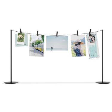 Imagem de Porta Retrato Varal de Fotos Hangit Preto Umbra