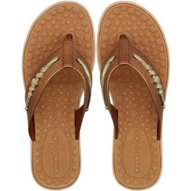 Imagem de Tamanco Plataforma Azaléia Taina Conforto Metalizado Feminino-Feminino