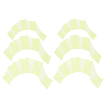 Imagem de Luvas de natação de silicone, 3 pares de luvas de natação com tela tipo sapo de dedo, resistência à água, quilhas de remo para treinamento aquático, verde, P/M/G
