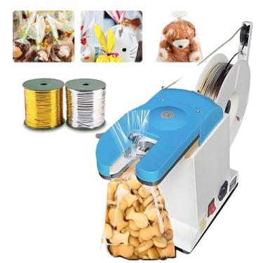 Imagem de CNAOHGHN MáQuina EléTrica Para Amarrar Sacos,DiâMetro Do Feixe 0,1-1,2 Mm, Comprimento Da Tira: 70 Mm, NúMero De LaçOs De AmarraçãO: 4, Para Seladoras De Sacos De PãO E Muito Mais