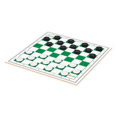 Imagem de Jogo De Tabuleiro Damas Em MDF Com Sacola - Junges 738