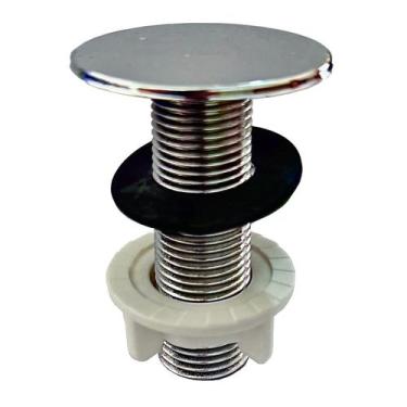Imagem de Plug Tapa Furo De Torneira Blukit 50mm P/ Pias Cubas 091502, Cromo