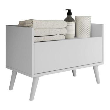 Imagem de Gabinete Armário Banheiro 80Cm Multimóveis V5000 Branco - MULTIMOVEIS