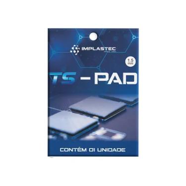 Imagem de Thermal Pad Térmico Implastec Ts Pad 1.5mm X 100 X 100mm - 12,8w/m.k