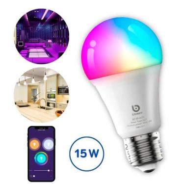 Imagem de Lâmpada Smart WiFi LED Inteligente Color RGB , Luz Branca Quente e Fri
