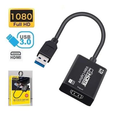 Imagem de Placa De Captura De Áudio E Vídeo Hdmi Para Usb 3.0 1080p 4k