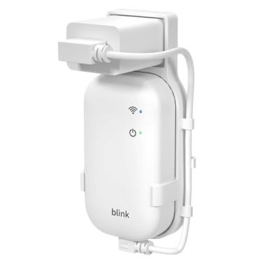Imagem de Suporte de parede de tomada para núcleo de módulo Blink Sync, com cabo curto, suporte de módulo de sincronização para câmera de segurança externa/interna Blink, sem fios bagunçados sem perfuração