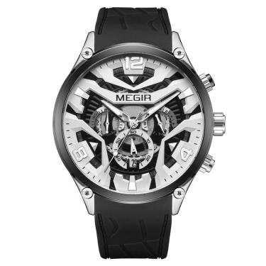 Imagem de Relógio Masculino Megir 2222 à Prova D'água Preto
