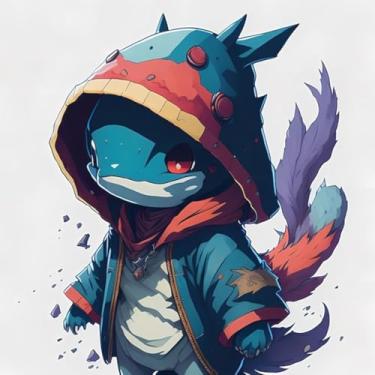 Imagem de Adesivo de Parede Estilo Anime Monstros Fofinhos para Crianças Decoração Infantil 40x40cm