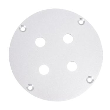 Imagem de Generic Placa de Parede de áudio, Painel Terminal de Parede de áudio de Liga de Alumínio Multiuso para Entrada Dupla de Fone de Ouvido de 1/4 (Prata)