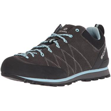 Imagem de SCARPA Tênis feminino Crux para caminhada e aproximação, Tubarão/brilho azul, 10 Women/9 Men