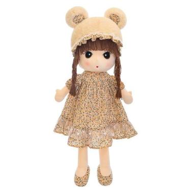 Imagem de Boneca de desenho animado de pelúcia Cute Girl, 50 cm com chapéu de ur