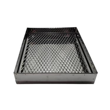 Imagem de Escorredor Secador Fritura Pastel Salgados Aço Inox 40x26x6 Cm - Brasa