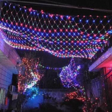 Imagem de Rede Led 240 Lâmpadas Leds 3 Metros Colorida Natal Pisca - TOP NATAL