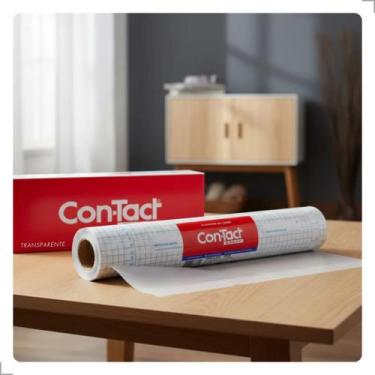 Imagem de Película Adesiva Protetora Transparente Contact Cristal 25mx45cm Alta 