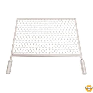 Imagem de Grelha Moeda 35x40 cm de Inox para Churrascos - Soberano Grill