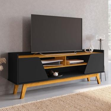 Imagem de Rack Para Sala Turim Tv Até 65 Polegadas Com Pés Madeira\