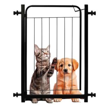 Imagem de Grade Segurança Bebê Cão Cercado Para Cachorro Criança Portão Pet 70x68cm Dog Vãos De 80 à 85cm - Itagold (Preto)