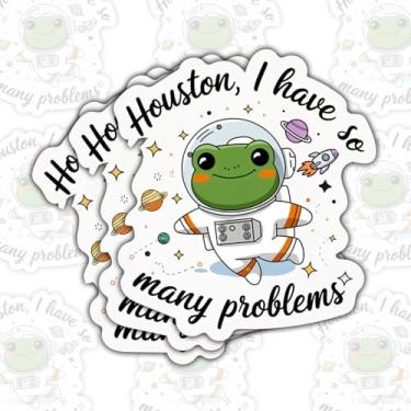 Imagem de Adesivos Houston I Have So Many Problems (3 peças) – Meme sarcástico engraçado – Decalques de vinil premium de 5 polegadas para carros, skates, laptops – 7,6 cm