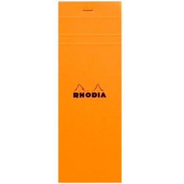 Imagem de Bloco De Notas Rhodia 8,4X22 N8 Capa Couro Laranja