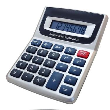 Imagem de Calculadora De Mesa Comercial Escritório Display 8 Digitos