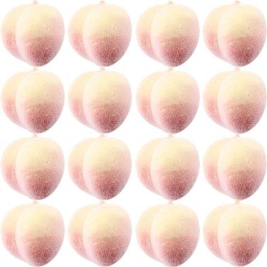 Imagem de Kit Mini Frutas Artificiais Pêssegos 192 Unidades Isopor