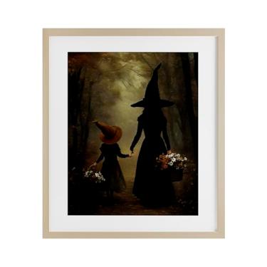 Imagem de Stupell Industries Impressão emoldurada Witch & Daughter Mystical Forest Birch Under Glass, design by Arlington Prints, 21 x 17