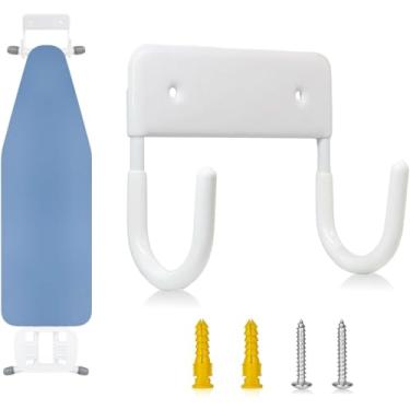 Imagem de BEEKEVOR Suporte de parede para tábua de passar roupa, gancho de tábua de ferro para lavanderias, cabide de tábua de passar roupa