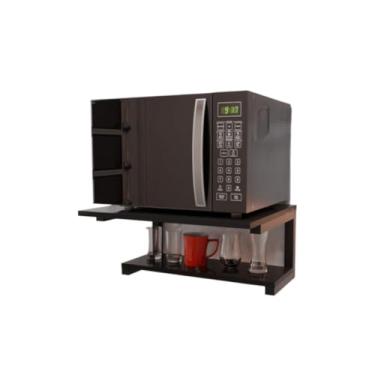 Imagem de Suporte De Parede Para Forno Micro-Ondas InstalaçãO Simples(Preto)