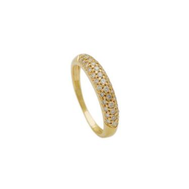 Imagem de Anel Aparador em Ouro Amarelo 18K com Diamantes 0,36ct - Joias e Arte,