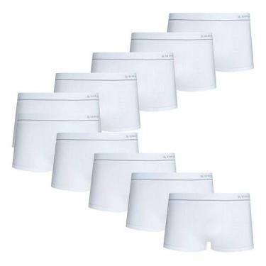 Imagem de Cueca Lupo Sunga Microfibra Original Sem Costura Kit 10 Nfe, Branco, G