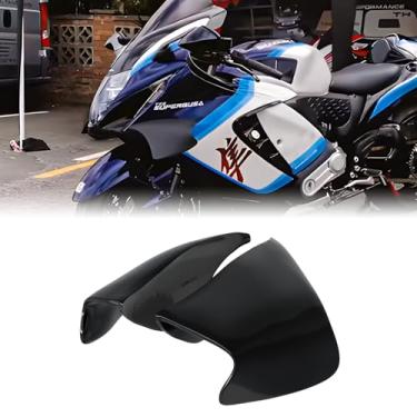 Imagem de Asas de carenagem de motocicleta para defletores de ar SUZUKI asa de vento lateral; acessórios de winglet de motocicleta para Suzuki Hayasuba GSX-R1300 GSX1300R 2021-2025 (preto brilhante)