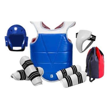 Imagem de menolana Conjunto de Equipamento de Proteção para Taekwondo com Protetor de Virilha Acolchoado e Espesso, Proteção Total para Treinamento de Sparring em Karatê, Xl