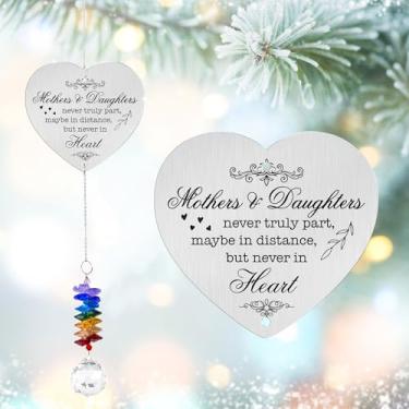 Imagem de GIFTELIX Enfeites de Natal, presente de aniversário para mulheres - lembrança de mães e filhas - presentes exclusivos para mãe, avó, filhas, netas - criador de arco-íris de cristal