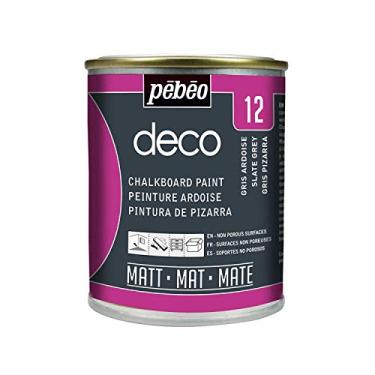Imagem de Pébéo - Deco Ardoise 250 ml Cinza ardósia - Tinta Pébéo Ardoise - Pintura de ardósia acrílica para escrever nas paredes - Tinta de giz líquido Ardoise - 250 ml - Cinza