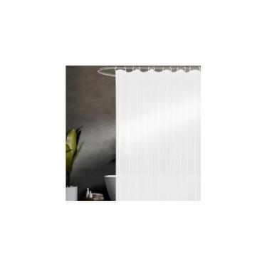 Imagem de Cortina de Banheiro em PVC, 138 x 198 cm, Material Resistente e Antimofo, Design Moderno, para Proteção Contra Respingos