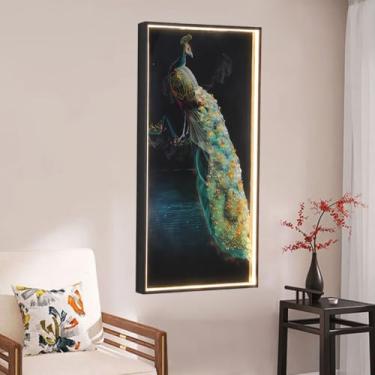 Imagem de Luminária de parede contemporânea para interiores, minimalista e elegante, com efeito mural, ideal para sala de estar, quarto, sala de jantar, escritório, entrada, casa, hotel, corredor e am