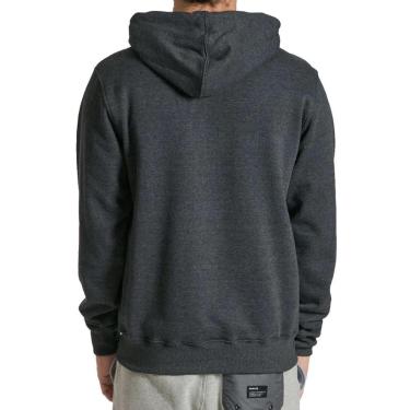 Imagem de Moletom Canguru Hurley Box Cinza Escuro-Masculino