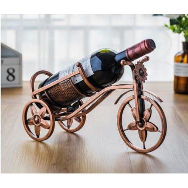 Imagem de GAORUIFENG Rack de vinho moderno leve luxo minimalista decoração de armário de vinho em ferro forjado prateleira de decoração casa sala de estar gancho de copo de vinho rack de garrafa suporte de