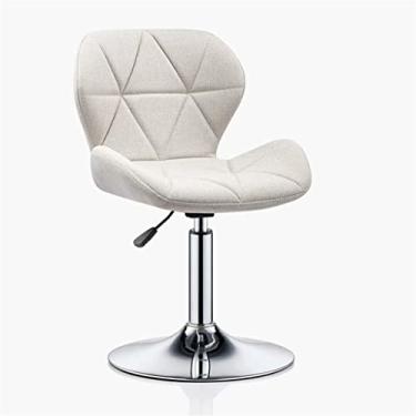 Imagem de Cadeira de jantar moderna para sala de maquiagem, banquinho decorativo, banco de bar, com encosto ajustável em altura, cadeira de escritório, despensa de escritório, sala de recepção, sala de reuniões