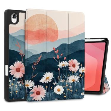 Imagem de DONGKE Capa para Samsung Galaxy Tab S11 5G 11 polegadas modelo 2025 (SM-X730/X736B), capa fina e leve com três dobras com suporte para caneta S, hibernar/despertar automático, parte traseira de TPU