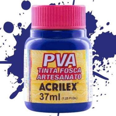 Imagem de Tinta PVA Fosca para Artesanato 37ml Acrilex - Cores Frias - 03240, AZ