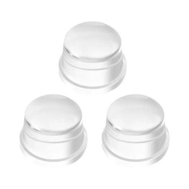 Imagem de Batente De Porta De Silicone Transparente Anticolisão Sem Perfuração P