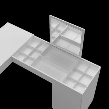 Imagem de Escrivaninha com 1 Penteadeira Star Belaflex Branco