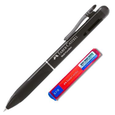 Imagem de Lapiseira E Caneta Poly Multifunções 3 Em 1 Faber-castell Preto