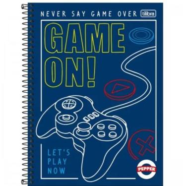 Imagem de Caderno Capa Dura 16 Matérias Pepper 256 Folhas Sk8
