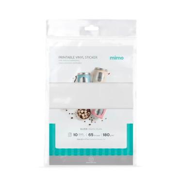 Imagem de Adesivo Imprimivel Prata Jateado à Prova D`agua - Mimo - A4 10fls 180gr.